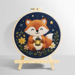 Fox at night punch needle kit for beginner